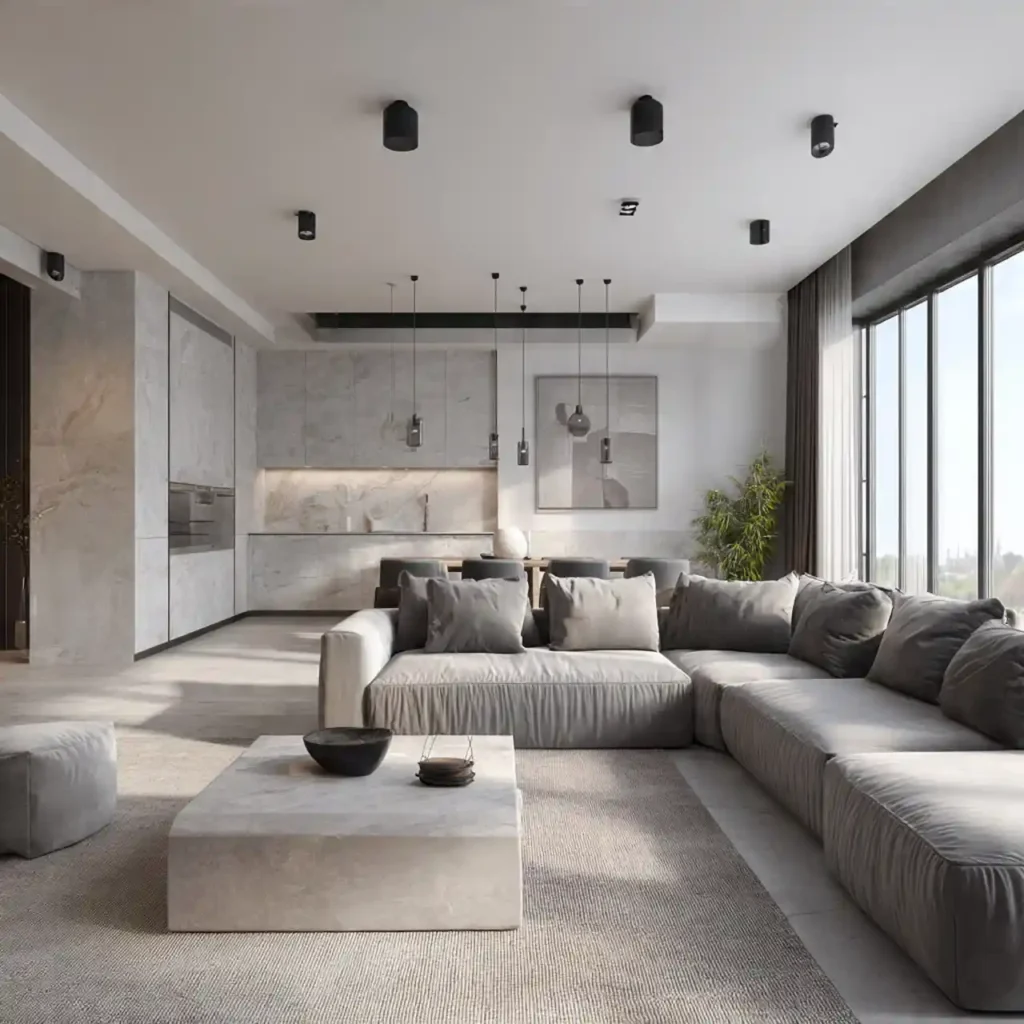 7-Open Concept Living Room Idea