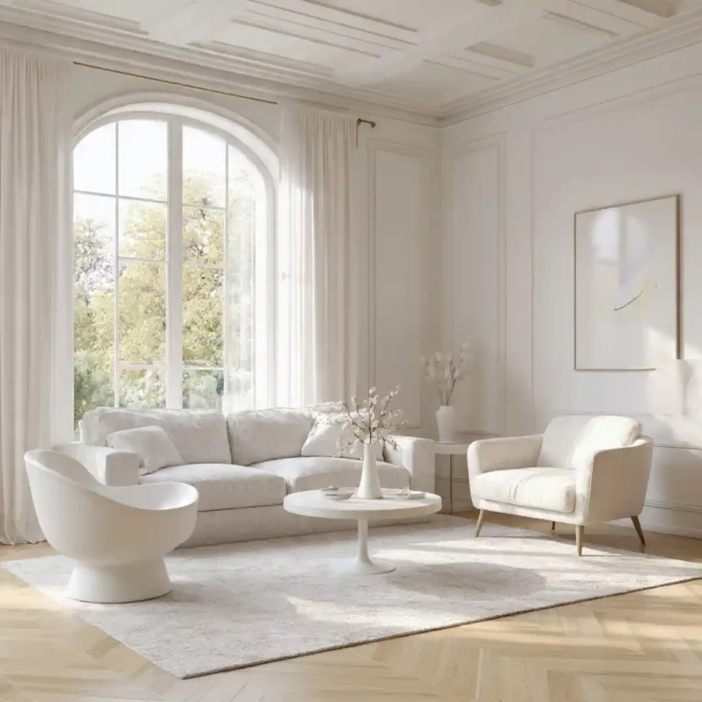 7-White Living Room Idea