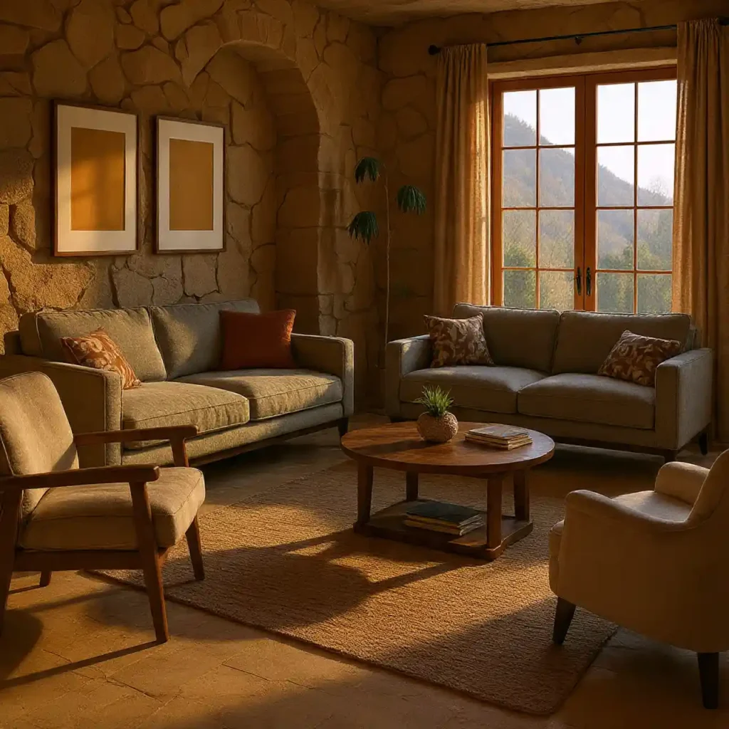 8-Earth-Tone Living Room Idea