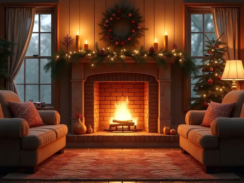 8-Living Room Fireplace Decor Idea