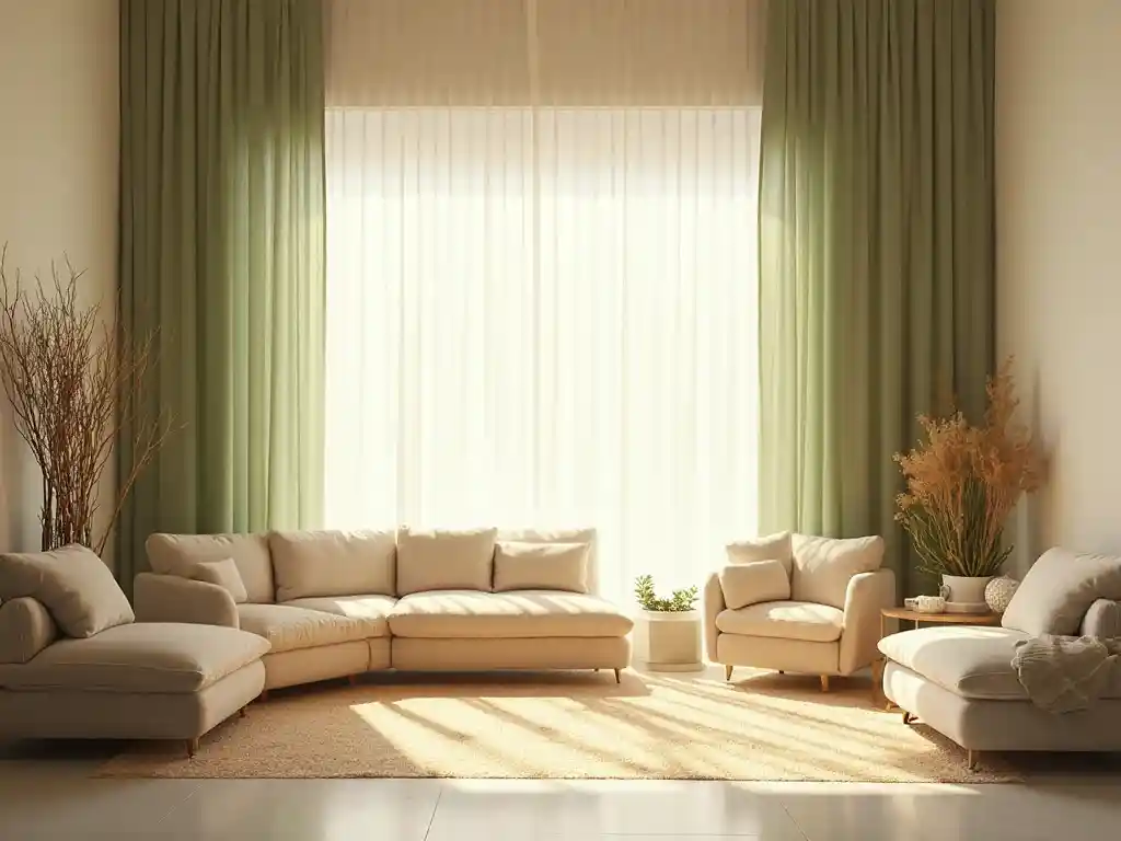 9-Green Living Room Idea