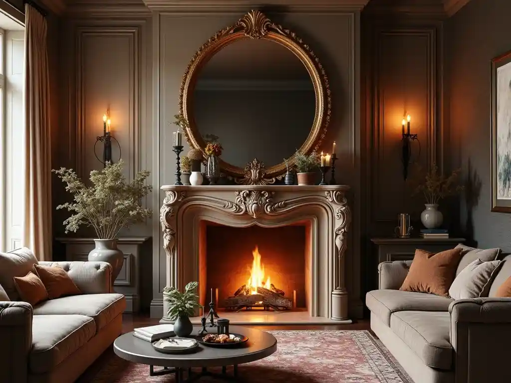 9-Living Room Fireplace Decor Idea