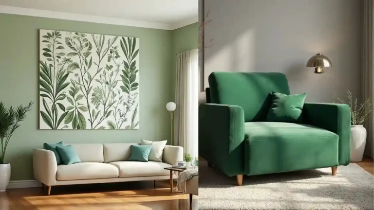 Green Living Room Ideas for a Fresh, Calm & Nature-Inspired Home