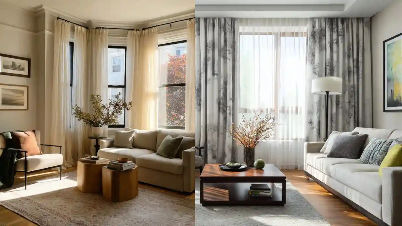 Living Room Curtain Ideas for a Light, Elegant & Stylish Space