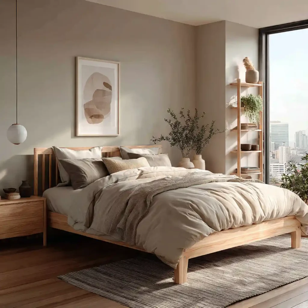 1-Neutral Japandi Bedroom Ideas