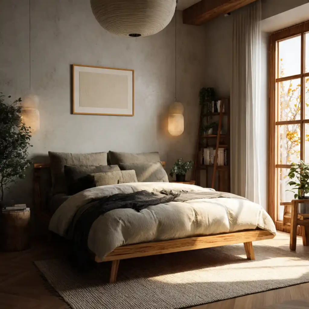 1-Wabi-Sabi Bedroom Ideas