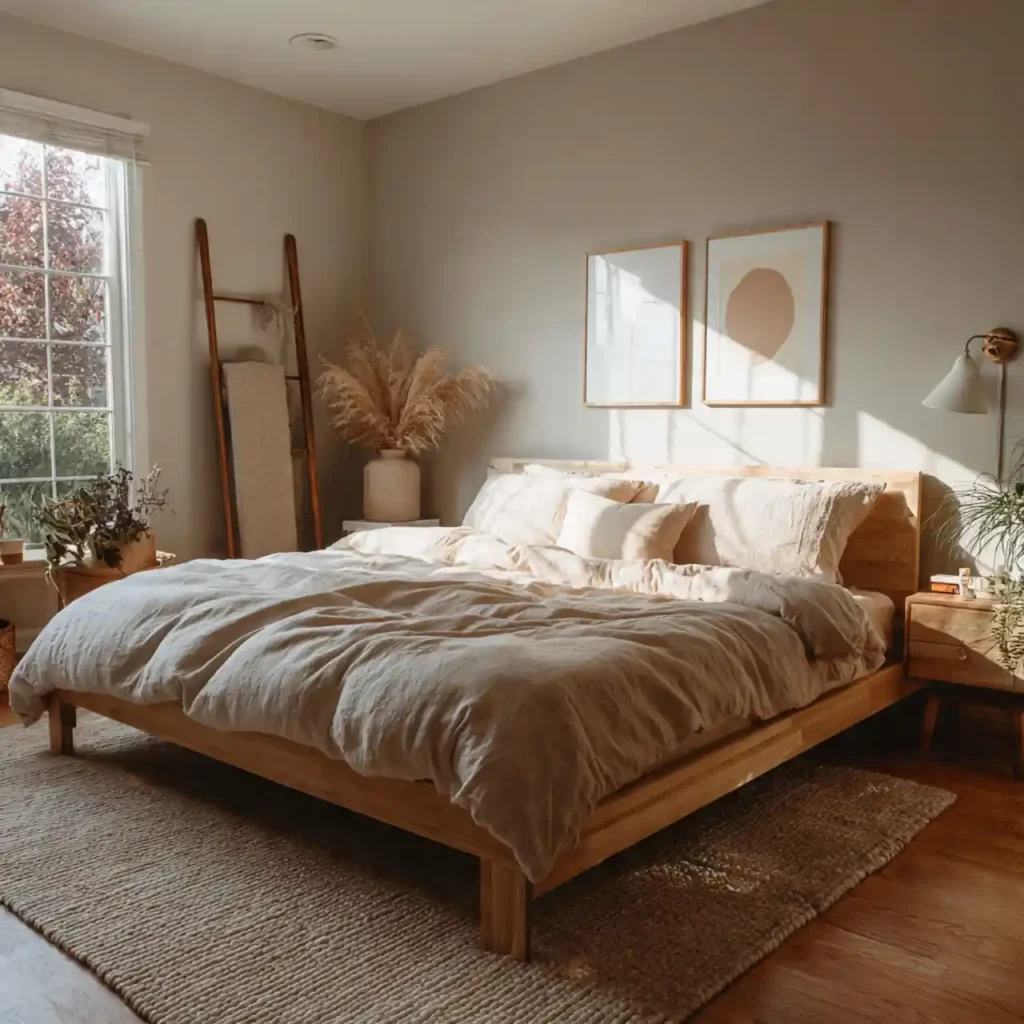1-Warm Minimalist Bedroom Ideas