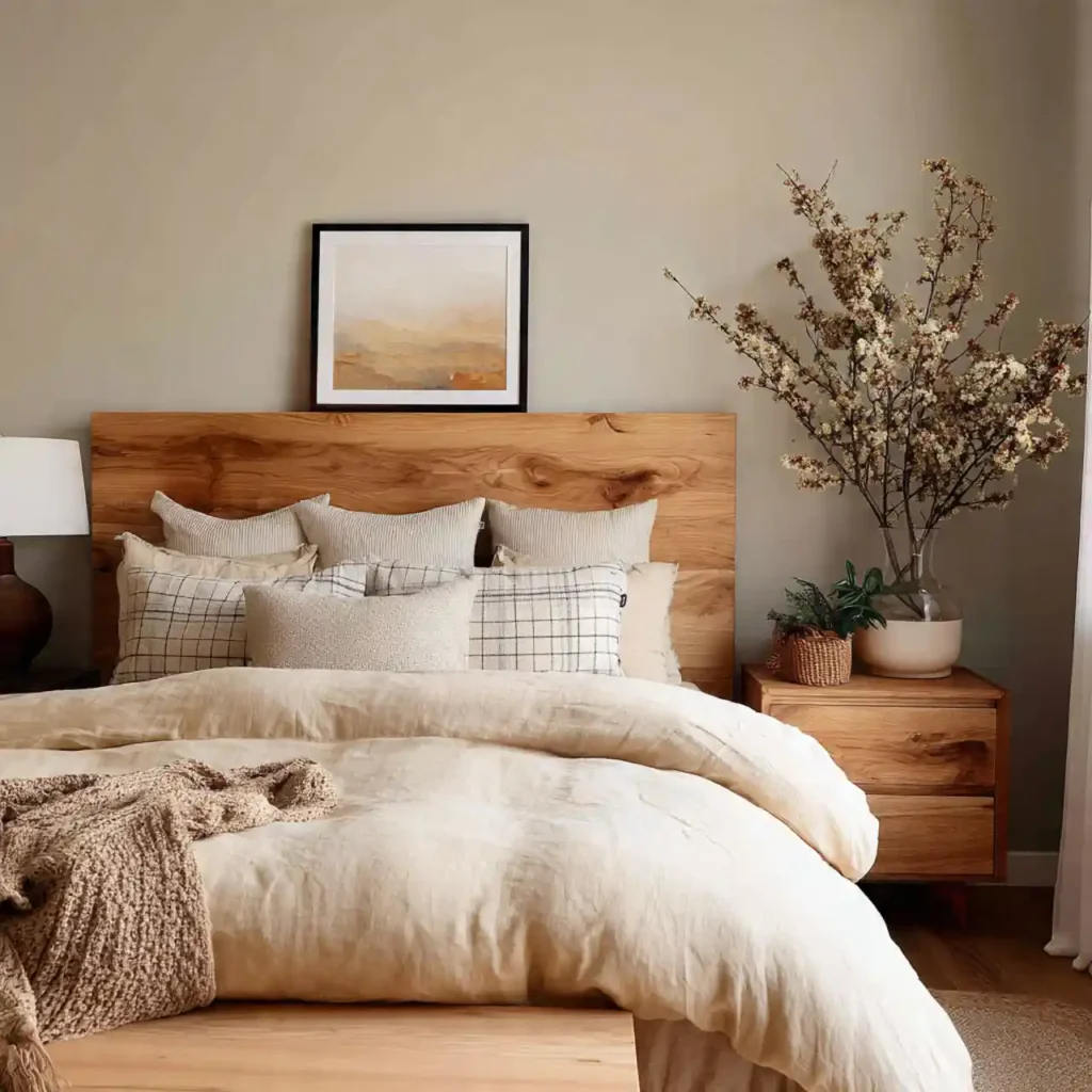 10-Beige Japandi Bedroom Idea