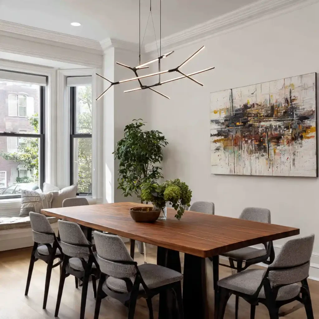 10-Dining Table Chandelier Idea