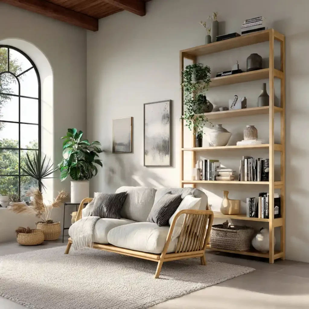 11- West Japandi Fusion Living Room Idea