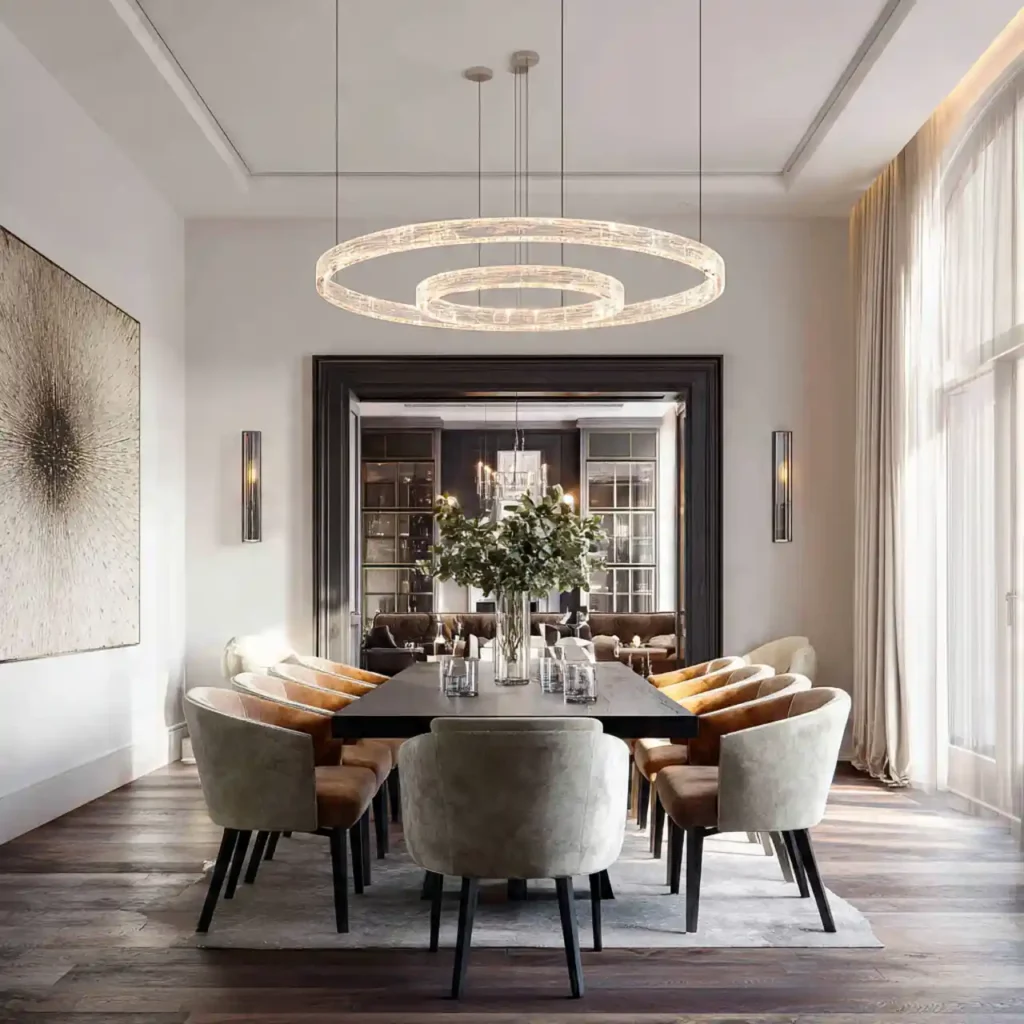 12-Dining Table Chandelier Idea