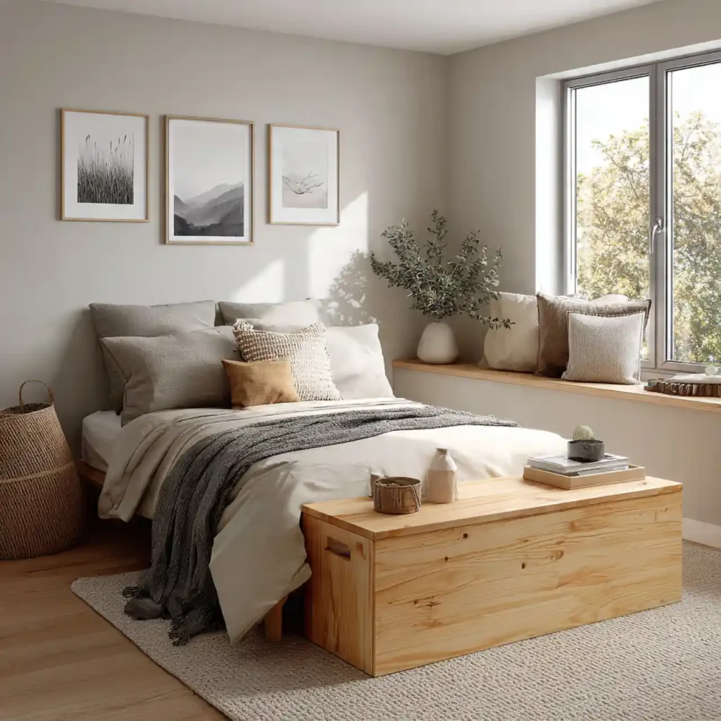 12-Small Japandi Bedroom Idea