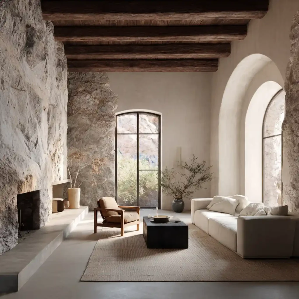 12-Wabi-Sabi Living Room Idea