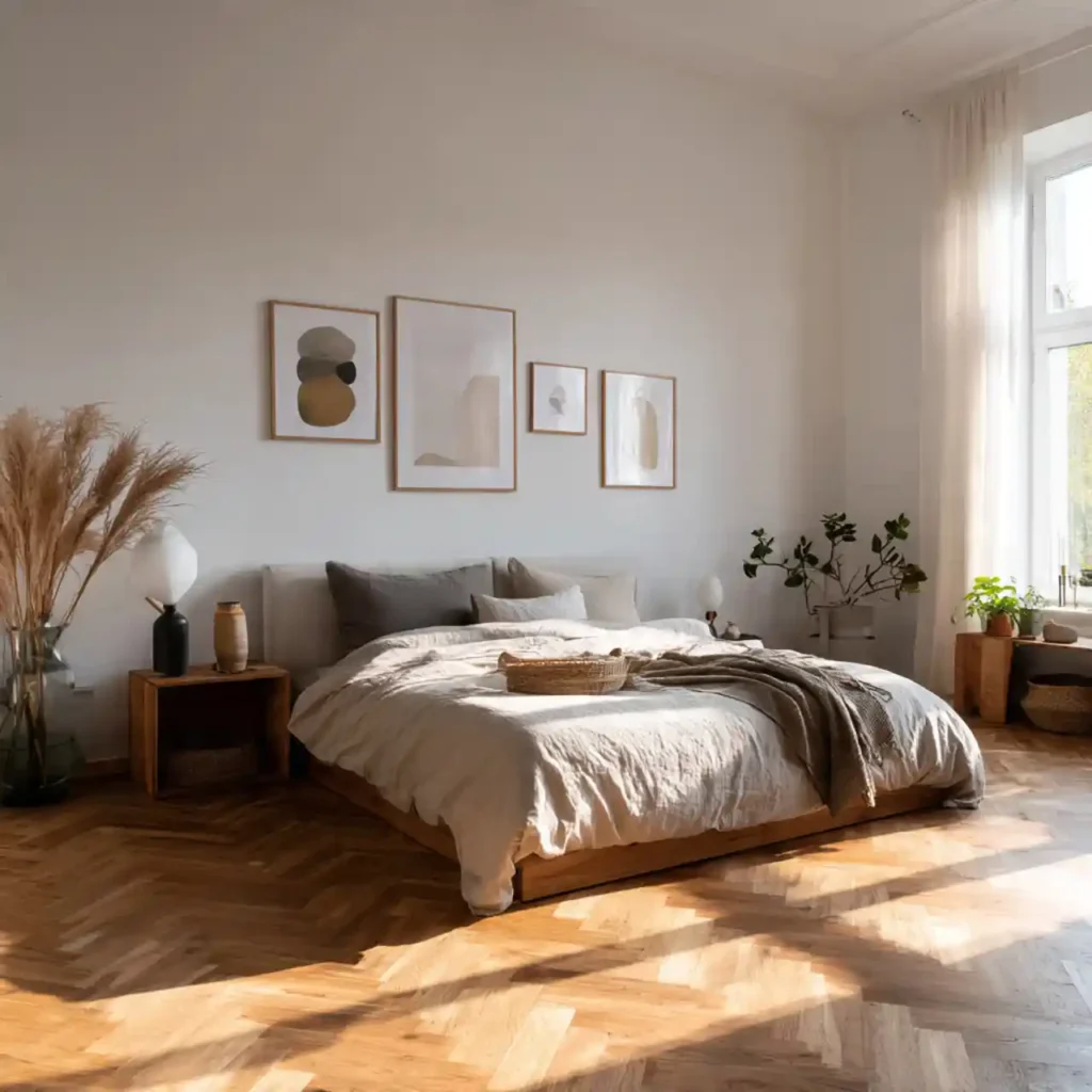 12-Warm Minimalist Bedroom Idea