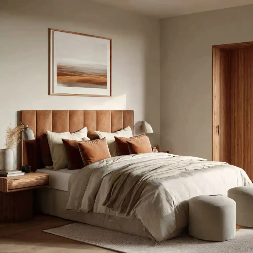 13-Warm Minimalist Bedroom Idea