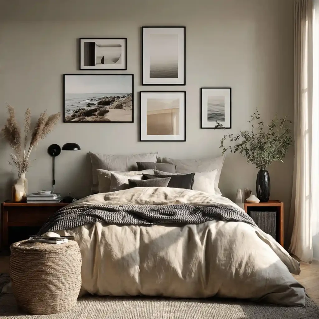 14-Beige Japandi Bedroom Idea