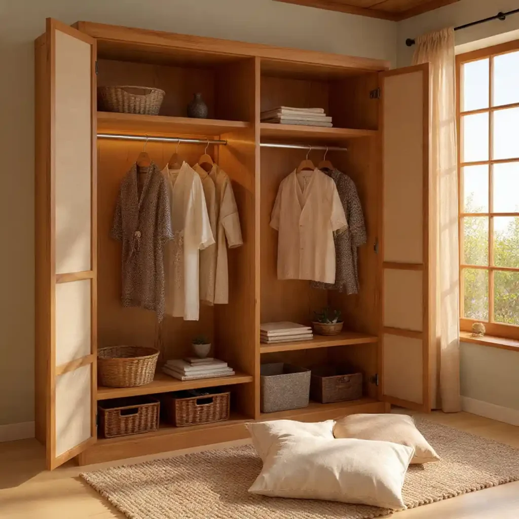 14-Japandi Bedroom Storage Idea