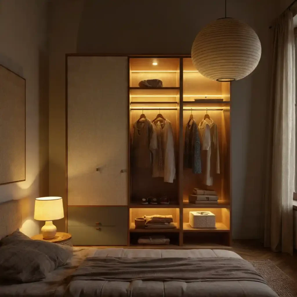 14-Japandi Wardrobe Idea