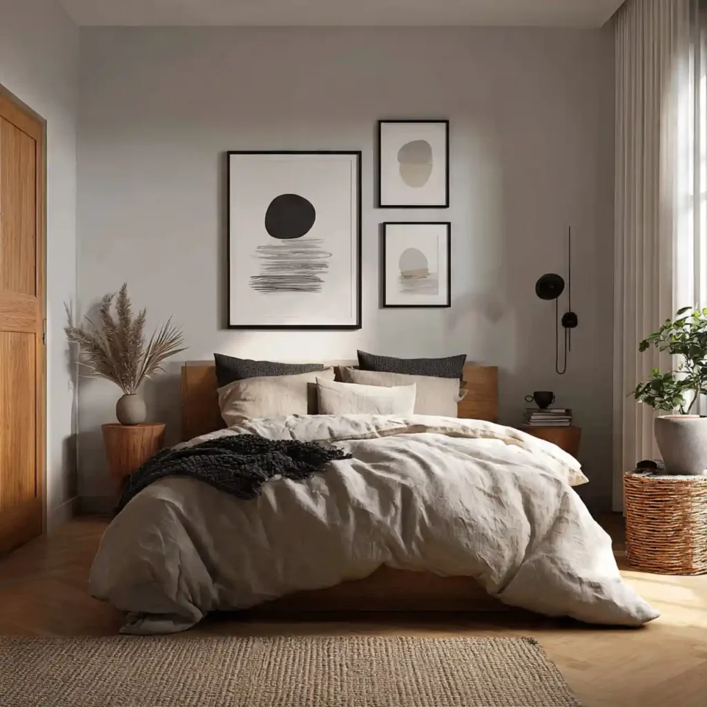 14-Neutral Japandi Bedroom Idea
