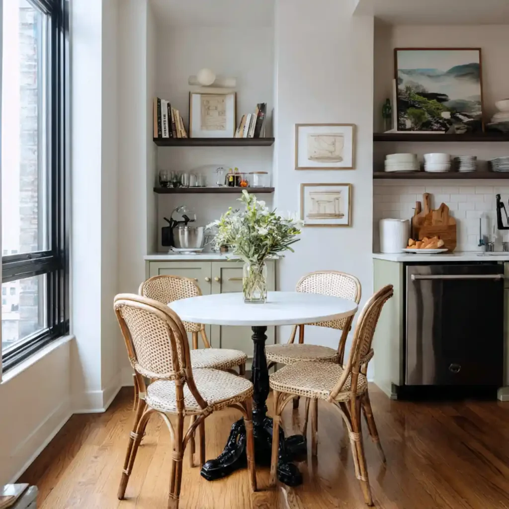 14-Small Round Dining Table Idea