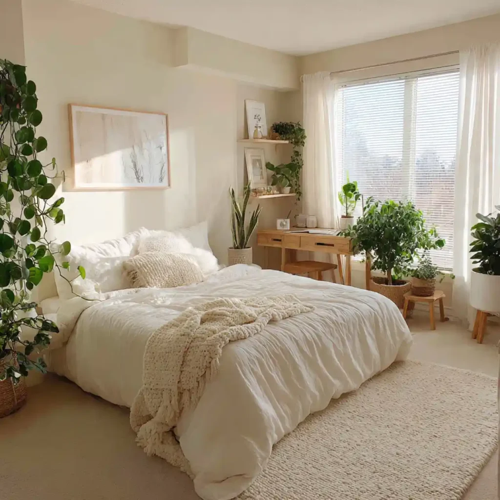 14-Warm Minimalist Bedroom Idea