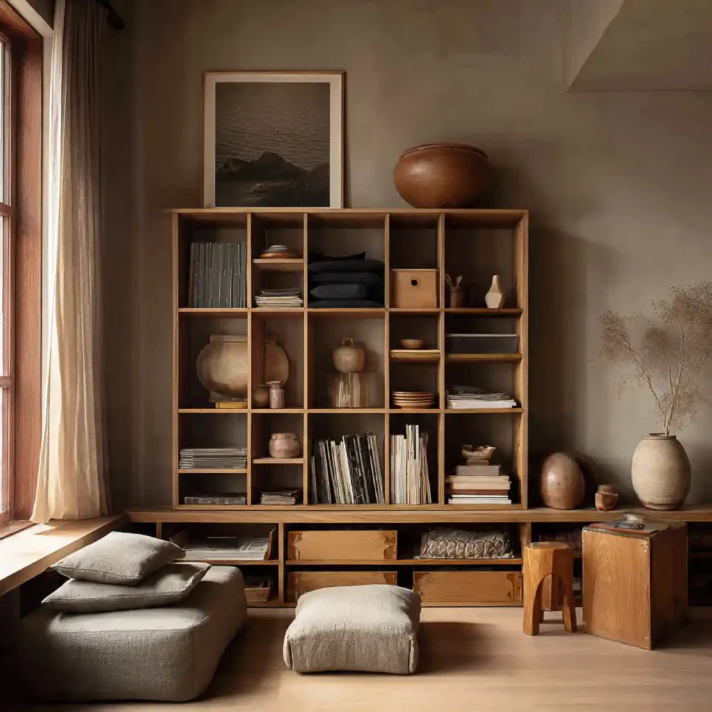 15-Earthy Japandi Décor Idea