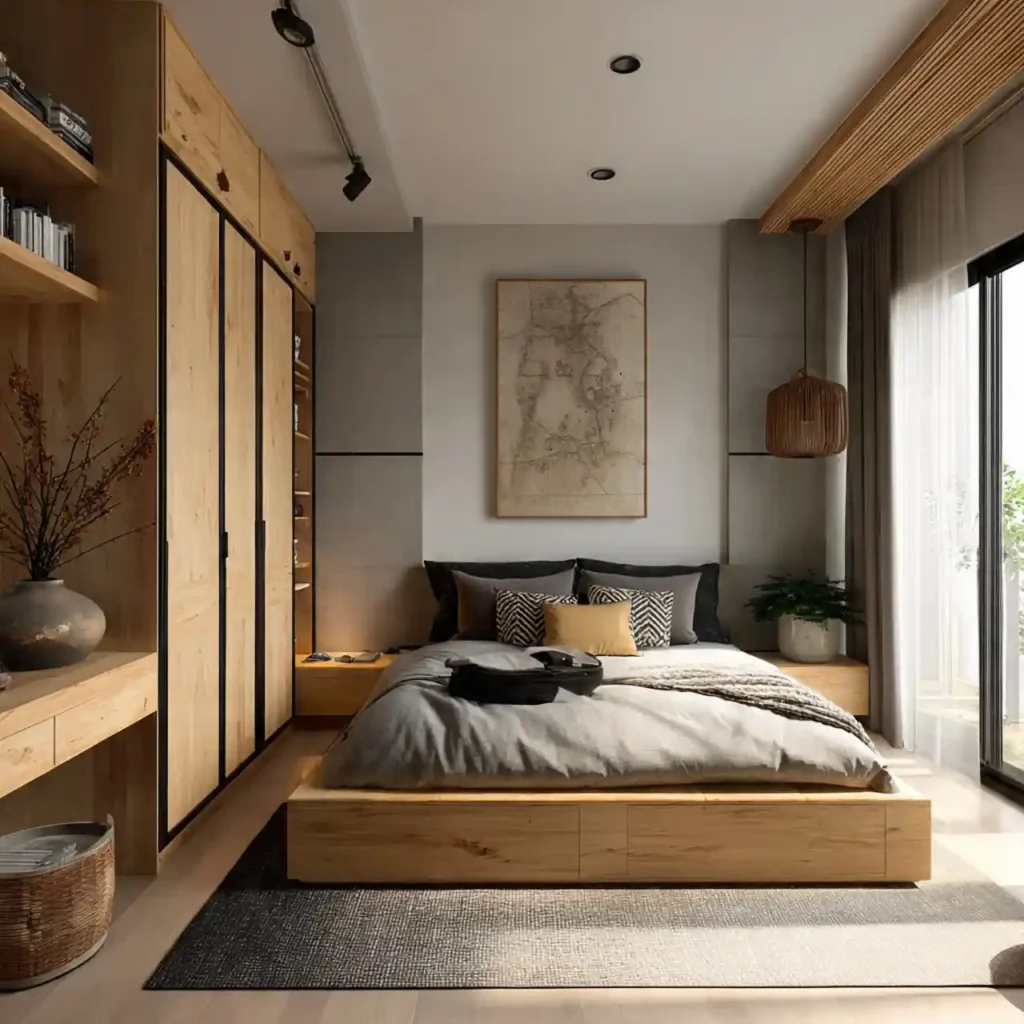 15-Japandi Wardrobe Idea