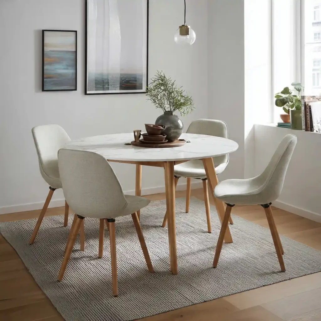 15-Small Round Dining Table Idea