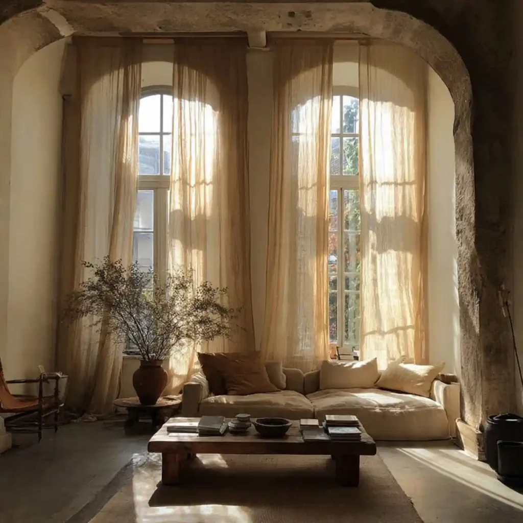 15-Wabi-Sabi Living Room Idea