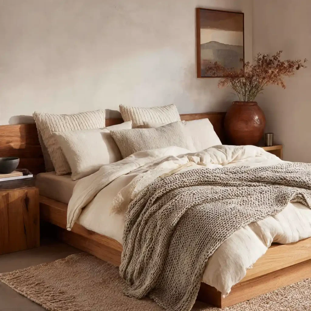 15-Warm Minimalist Bedroom Idea