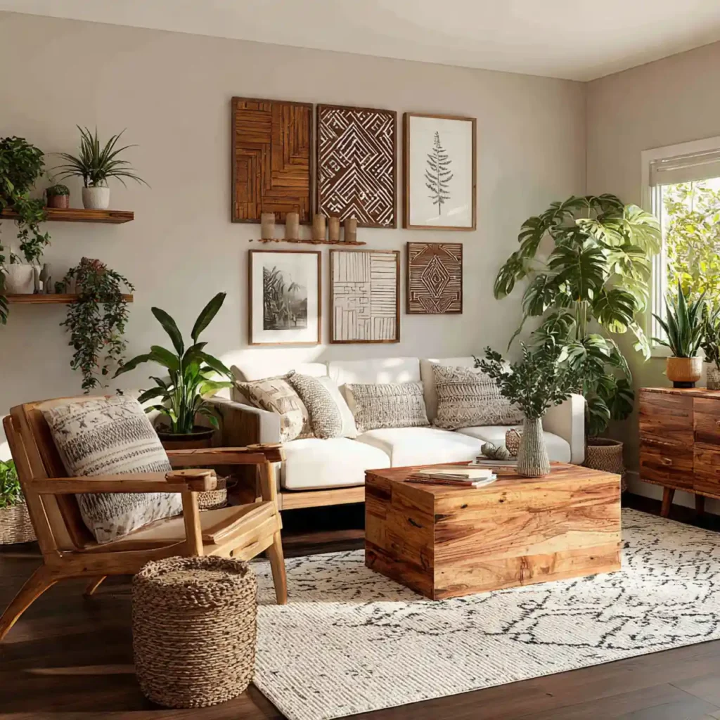 15- West Japandi Fusion Living Room Idea