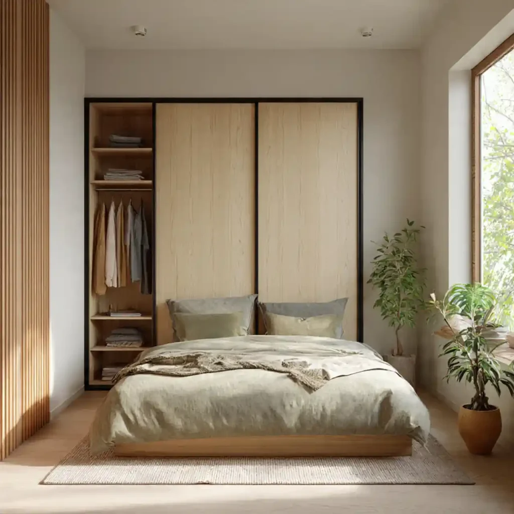 16-Japandi Wardrobe Idea