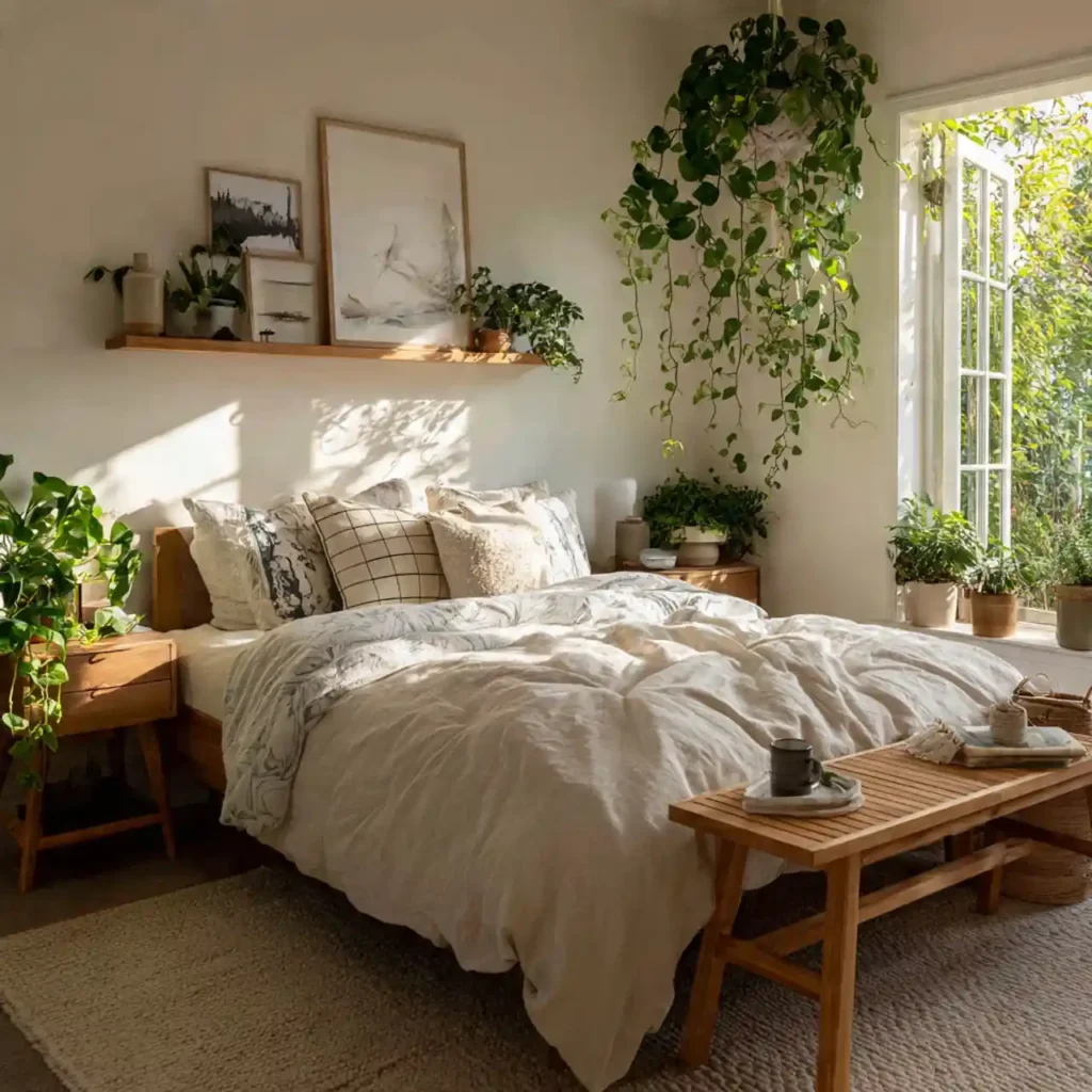 16-Neutral Japandi Bedroom Idea