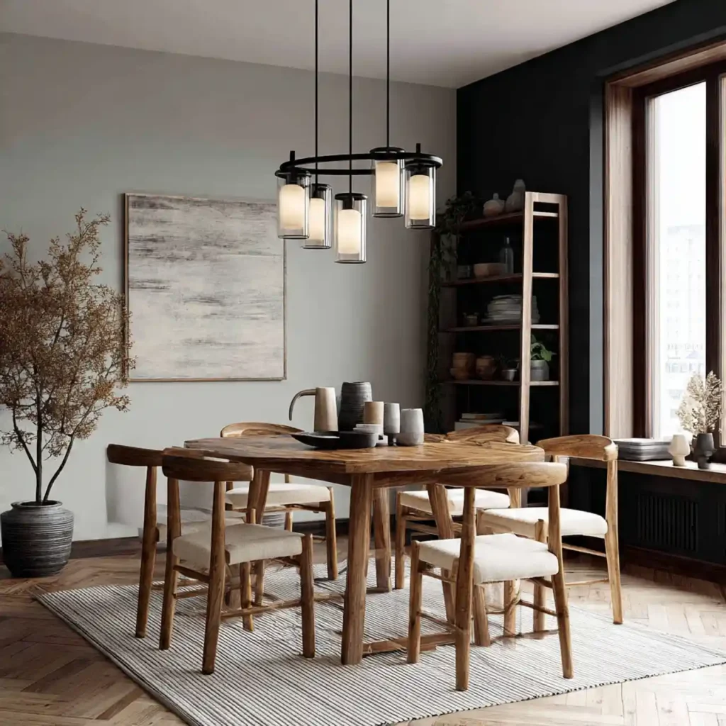 17-Dining Table Chandelier Idea
