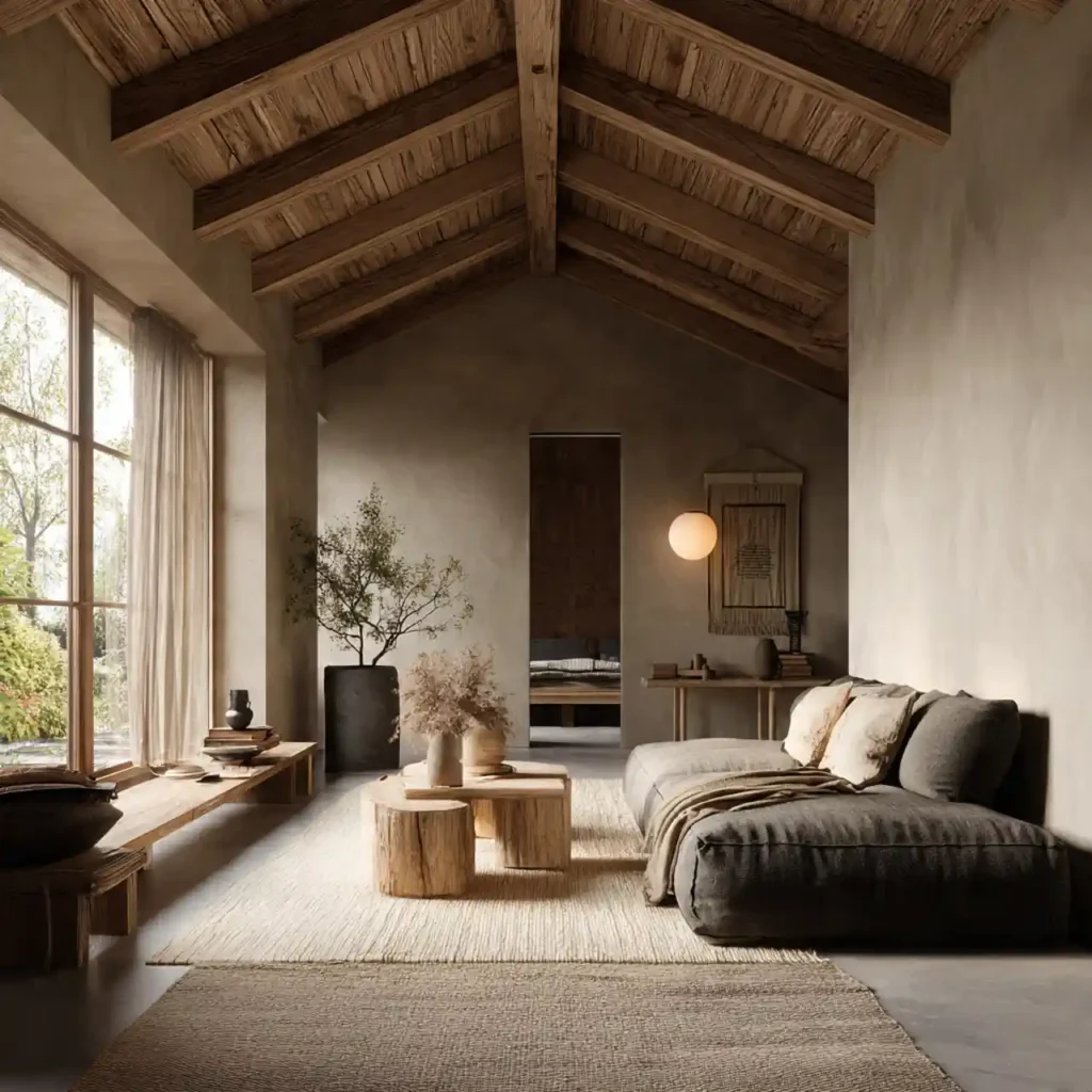 18-Earthy Japandi Décor Idea