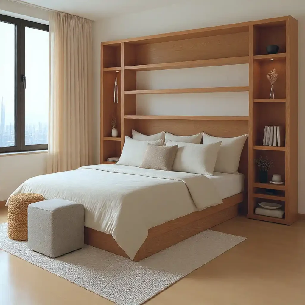 18-Japandi Bedroom Storage Idea