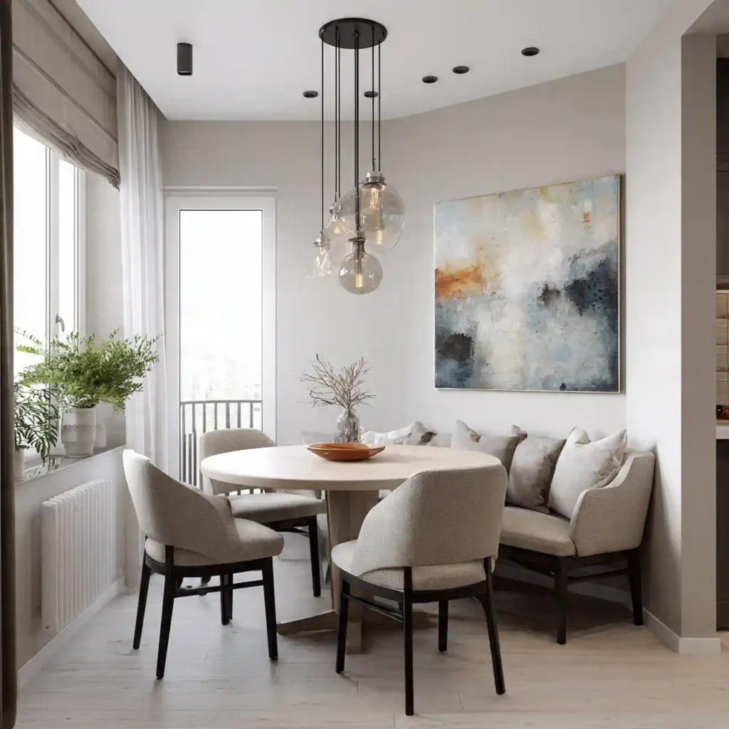 18-Small Round Dining Table Idea