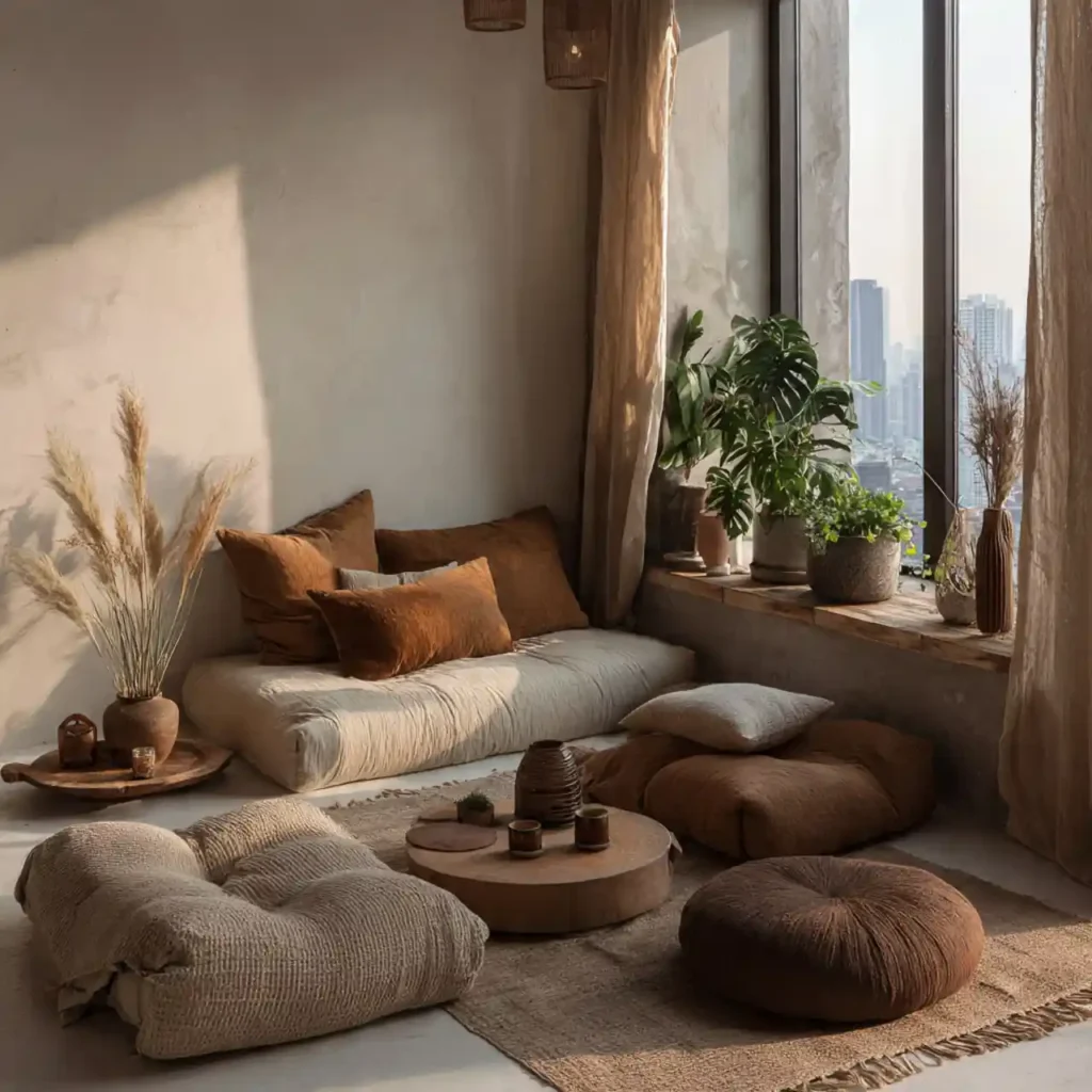 19-Earthy Japandi Décor Idea