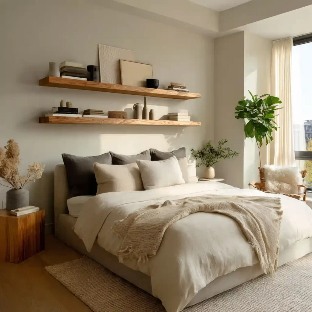 19-Neutral Japandi Bedroom Idea