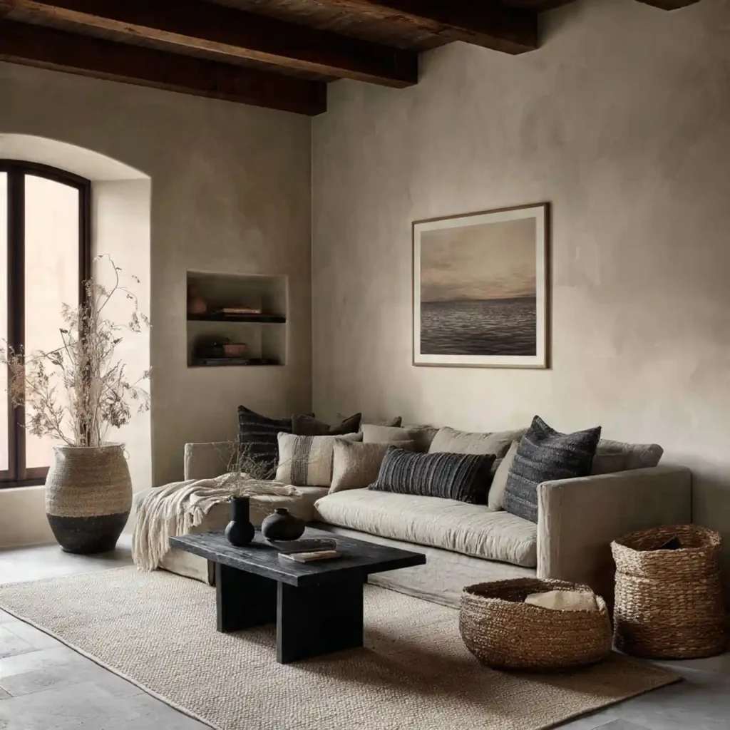 19-Wabi-Sabi Living Room Idea