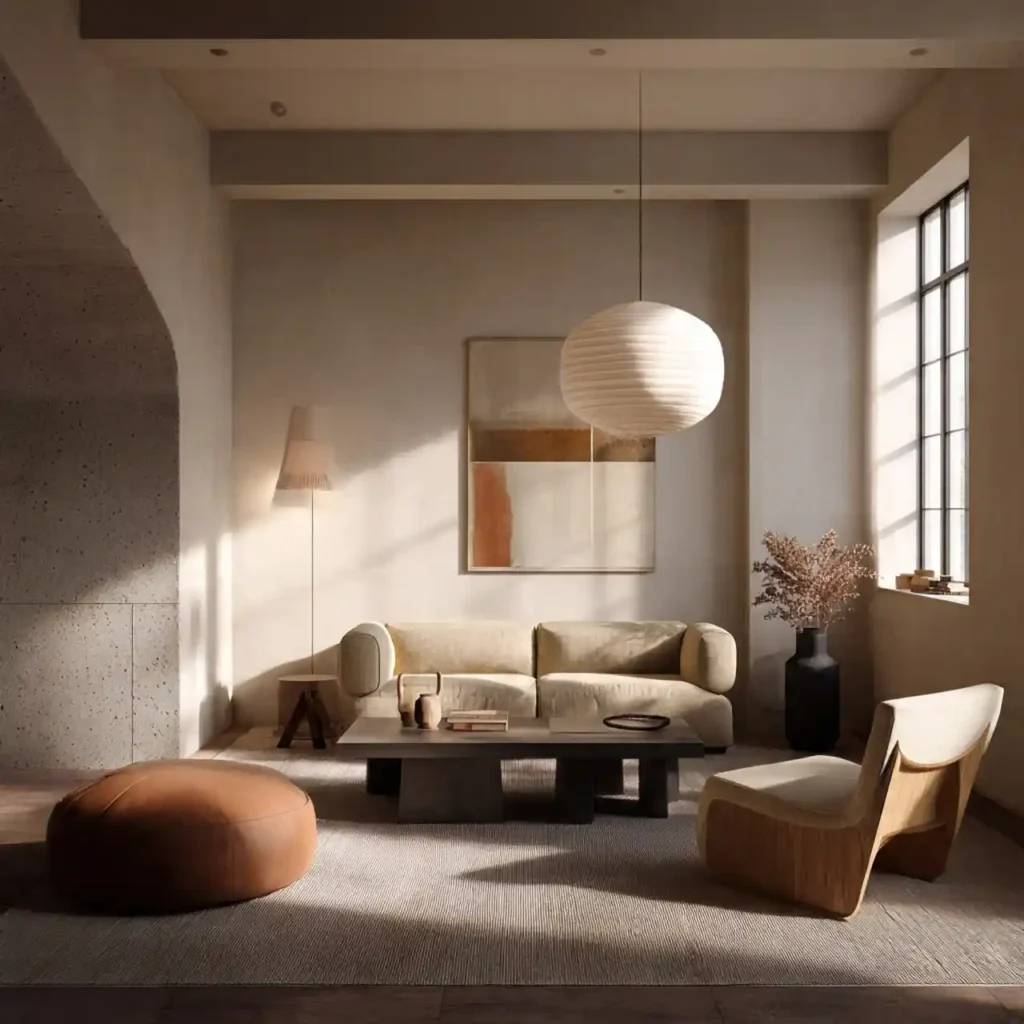 2-Earthy Japandi Décor Idea