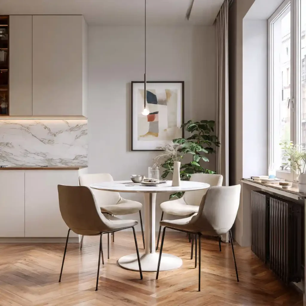 2-Small Apartment Dining Area Idea