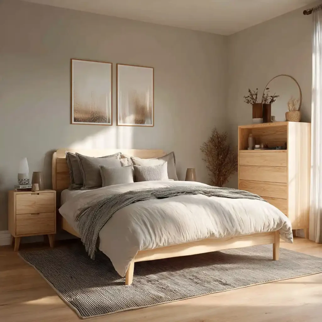 2-Space-Saving Japandi Bedroom Idea