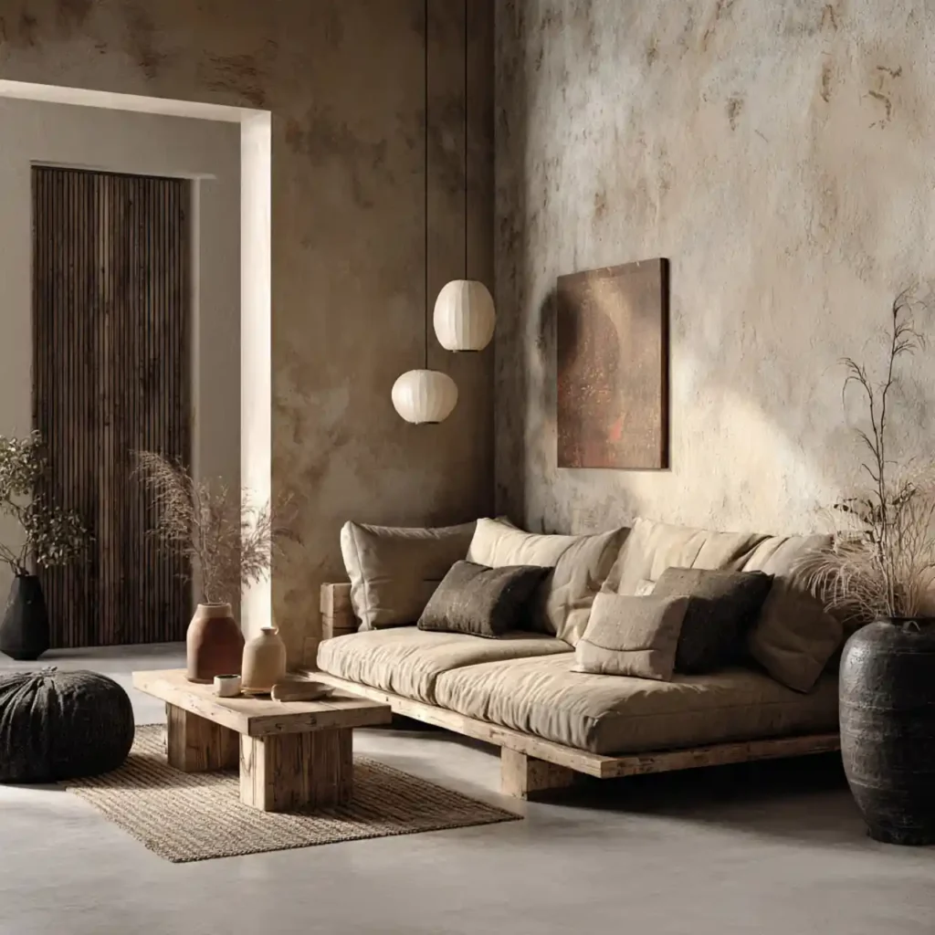 2-Wabi-Sabi Living Room Idea
