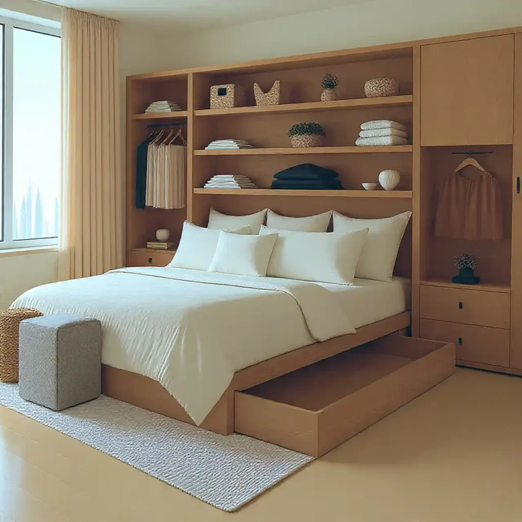 20-Japandi Bedroom Storage Idea