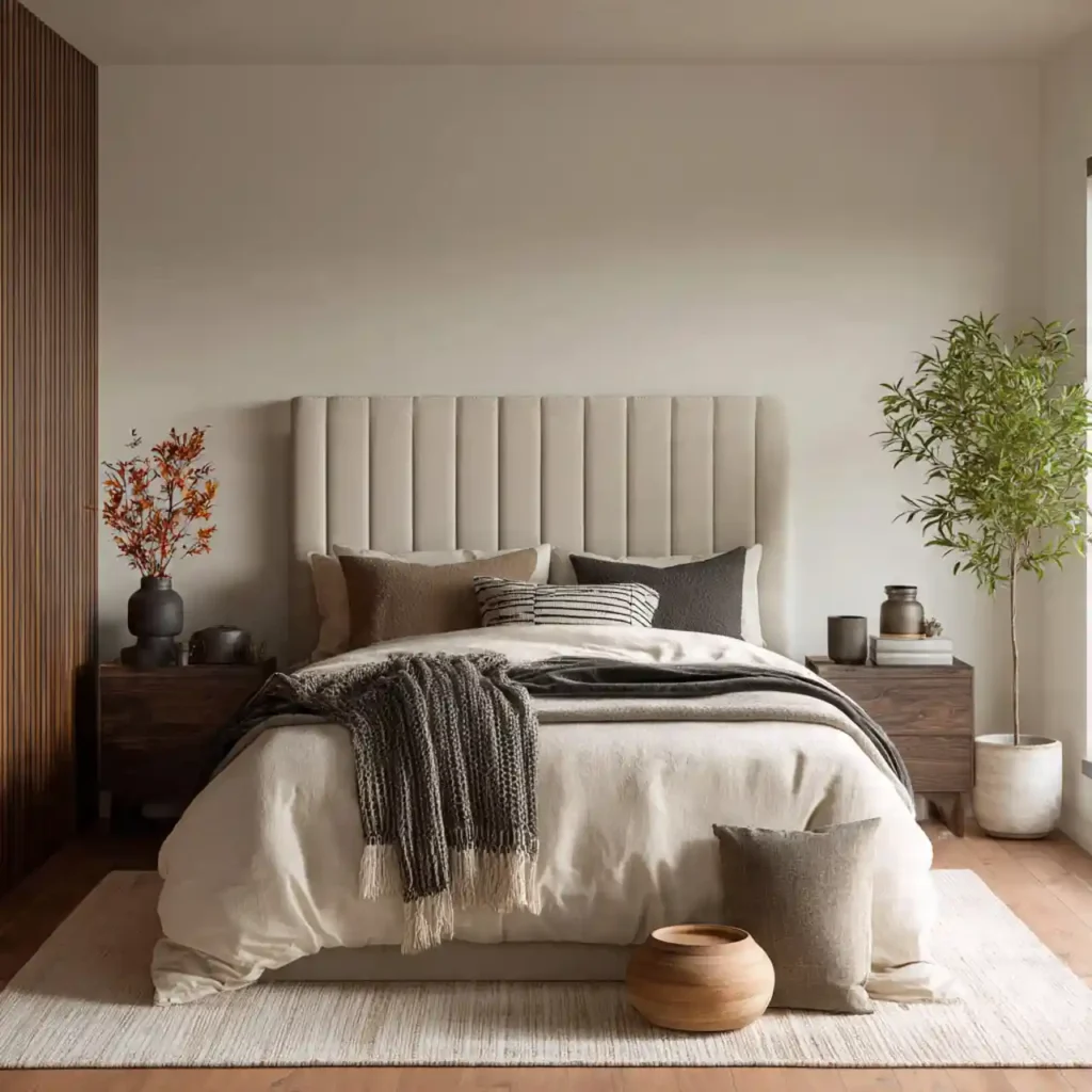 20-Neutral Japandi Bedroom Idea