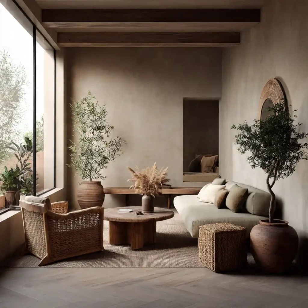 21-Earthy Japandi Décor Idea