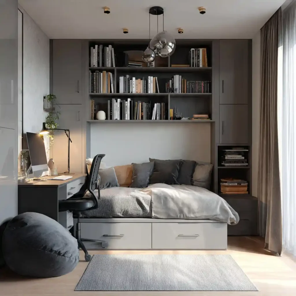 21-Grey Bedroom Idea