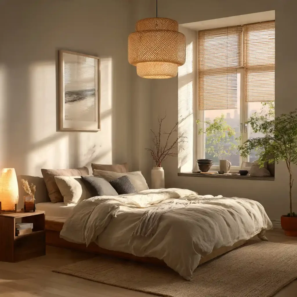 21-Small Japandi Bedroom Idea