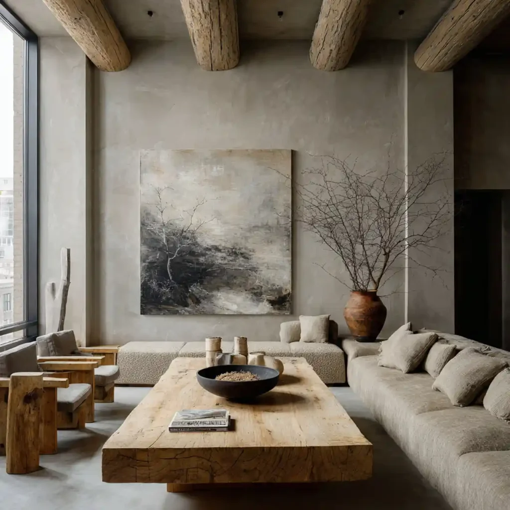 21-Wabi-Sabi Living Room Idea